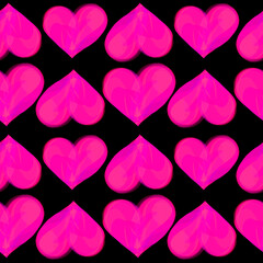seamless pattern with hearts