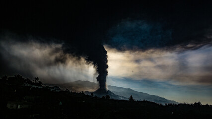 Volcán de cumbre vieja, La Palma, Islas Canarias, España.