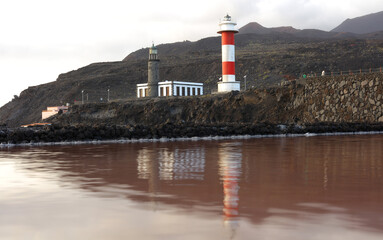 Faro y salinas de Fuencaliente, Isla de La Palma, Santa Cruz de Tenerife, Islas Canarias, España