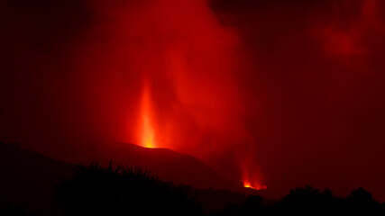 Fototapeta na wymiar Volcán del Cumbre Vieja, La Palma, Islas Canarias, España