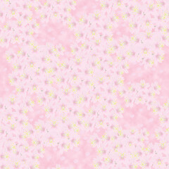 背景イメージ素材　満開の桜と花びら（3）