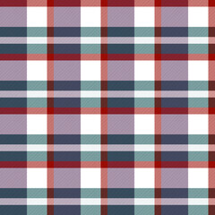 Tartan plaid. Scottish pattern in red, white cage. Scottish cage. Traditional Scottish checkered background. Template for design ornament. Seamless fabric texture ethnic pattern vector illustrations