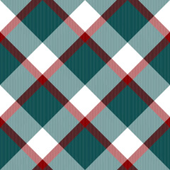 Tartan plaid. Scottish pattern in red, white cage. Scottish cage. Traditional Scottish checkered background. Template for design ornament. Seamless fabric texture ethnic pattern vector illustrations