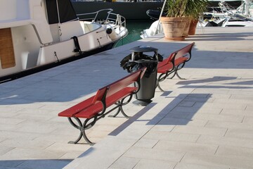 Sistiana Portopiccolo zwischen Triest und Grado in Friaul-Julisch Venetien Italien an der Adria...