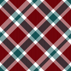 Tartan plaid. Scottish pattern in red, white cage. Scottish cage. Traditional Scottish checkered background. Template for design ornament. Seamless fabric texture ethnic pattern vector illustrations