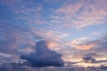Golden hour sky replacement
