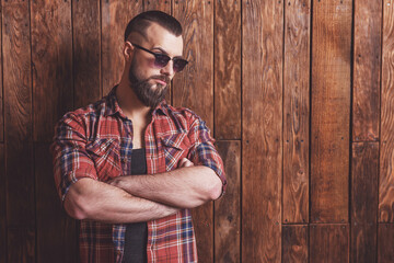 Stylish man with beard