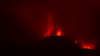 Fototapeta na wymiar Volcán de Cumbre Vieja, La Palma, Islas Canarias, España