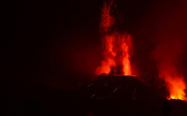 Volcán de Cumbre Vieja, La Palma, Islas Canarias, España