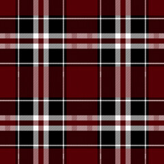 Tartan plaid. Scottish pattern in red, white cage. Scottish cage. Traditional Scottish checkered background. Template for design ornament. Seamless fabric texture ethnic pattern vector illustrations
