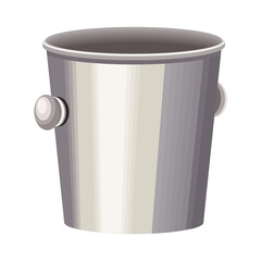 silver ice bucket
