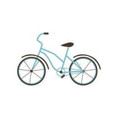 Bicycle icon in trendy flat style. Isolated on white. Vector illustration. 