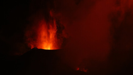 Erupción Volcán Cumbre Vieja, La Palma, Islas Canarias, España