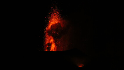 Erupción Volcán Cumbre Vieja, La Palma, Islas Canarias, España