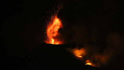 Erupción Volcán Cumbre Vieja, La Palma, Islas Canarias, España