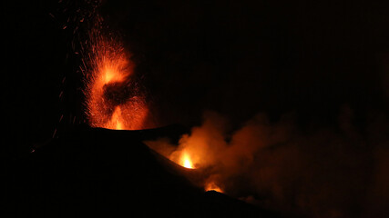 Erupción Volcán Cumbre Vieja, La Palma, Islas Canarias, España