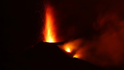 Volc&aacute;n Cumbre Vieja de La Palma, Islas Canarias, Espa&ntilde;a