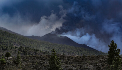 Erupción Volcán Cumbre Vieja, La Palma, Islas Canarias, España