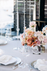Wedding table decoration. Wedding flowers. Wedding cards. Invitation cards.