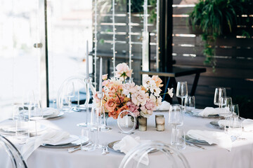 Wedding table decoration. Wedding flowers. Wedding cards. Invitation cards.
