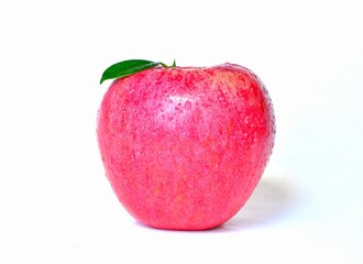 red apple isolated on white