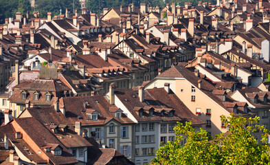 rooftops of the city Bern