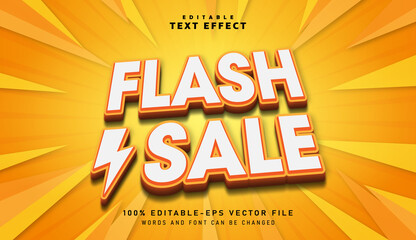 3D Flash Sale text effect - Editable text effect