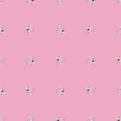 Cute mugs seamless pattern. Background of teatime.