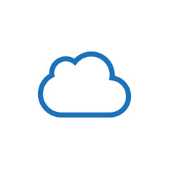 Cloud icon. Simple linear vector illustration on a white background