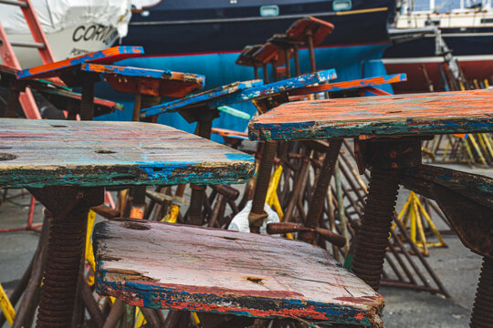 Boatyard At Melville, Rhode Island