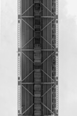 Underside of bridge in New York Harbor