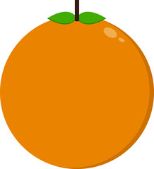 vector of an orange fruit