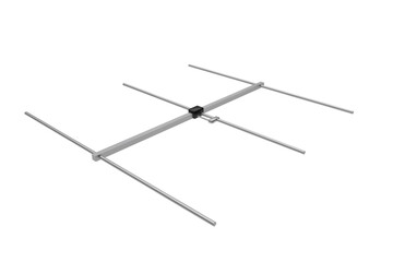 multi-element vhf antenna isolate on white background 3d rendering