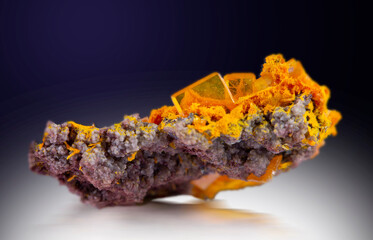 .wulfenite mineral specimen stone rock geology gem crystal