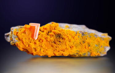 .wulfenite mineral specimen stone rock geology gem crystal