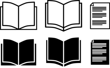 Set of books icons