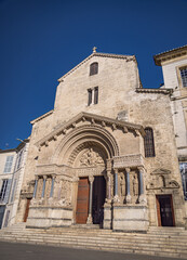 Fototapeta na wymiar Church of St Trophime (Cathedrale St-Trophime d'Arles), Arles, Provence, France