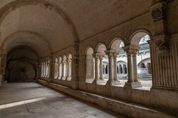 Fototapeta premium Abbaye de Montmajour, ( Montmajour Abbey) , Bouches-du-Rhône Department, in the region of Provence in the south of France