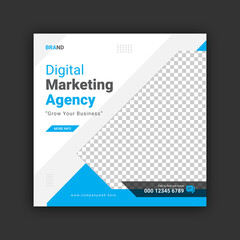 Digital business marketing social media post template design