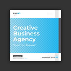 Creative business marketing social media post template design