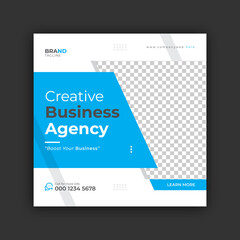 Creative business marketing social media post template design