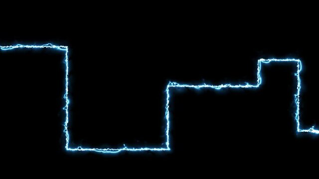Abstract rectangular motion graphic element. Perfect for background or logo placement. . , 4K loop
