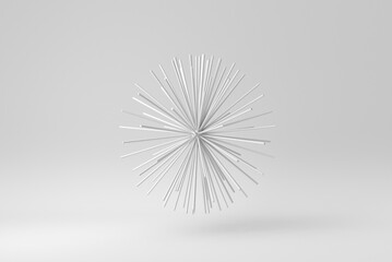 Abstract minimal modern on white background. Paper minimal concept. 3D render.
