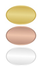 set of quality medal. Premium stamp warranty