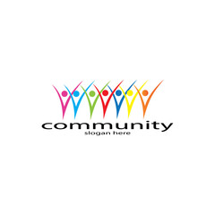 Community poeple,teamwork,network and social icon