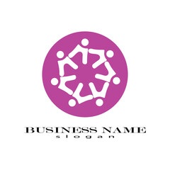 Community poeple,teamwork,network and social icon