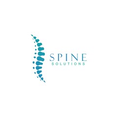 Spine diagnostics symbol logo template vector illustration design