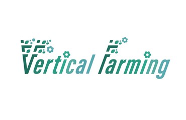 Vertical farming logo. Urban gardening pictogram. Editable vector illustration