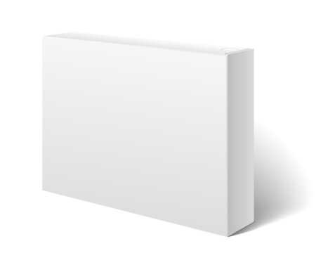 Product Box Mockup. White Clean Paper Package