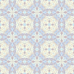 Abstract mosaic art pattern. Seamless ornament.